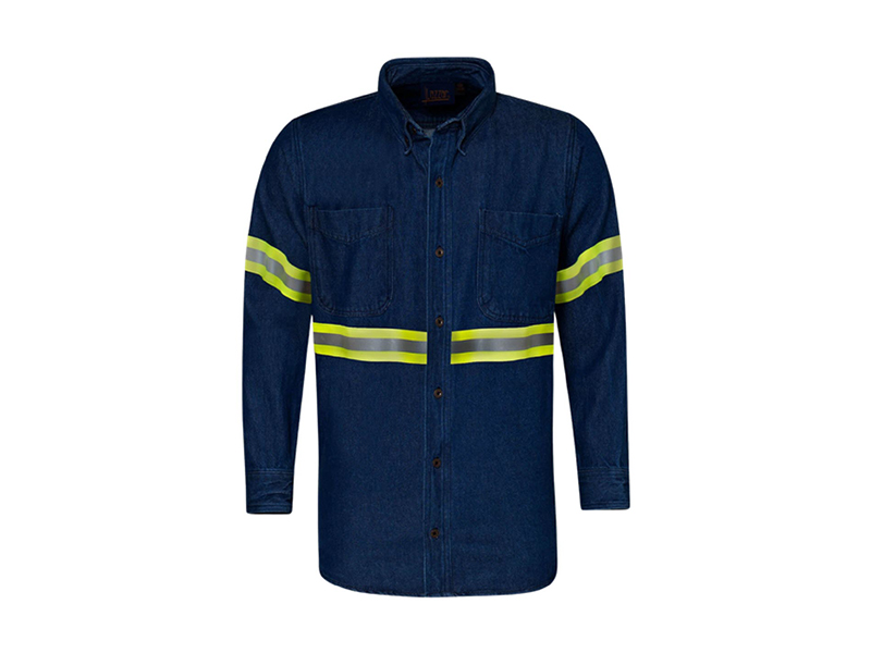 CAMISA DE MEZCLILLA CON REFLEJANTE (CH, M, G, XL, XXL, XXXL) Image