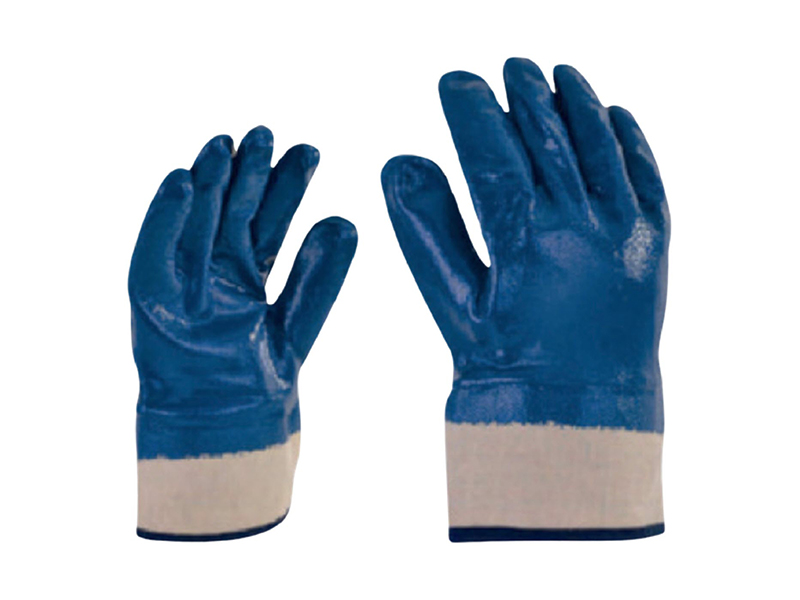 GUANTE NITRILO PUÑO DE LONA (UNITALLA) Image